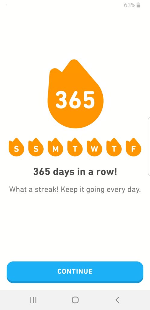 Spanish for 365 days non-stop