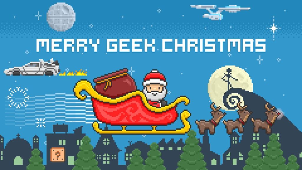Merry geek Christmas and warm wishes